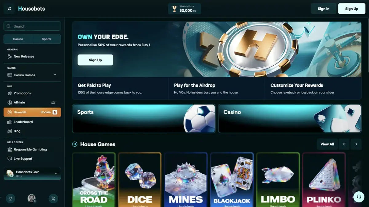 Browse Housebets Games: From Slot Reels to Live Dealer Tables image 2