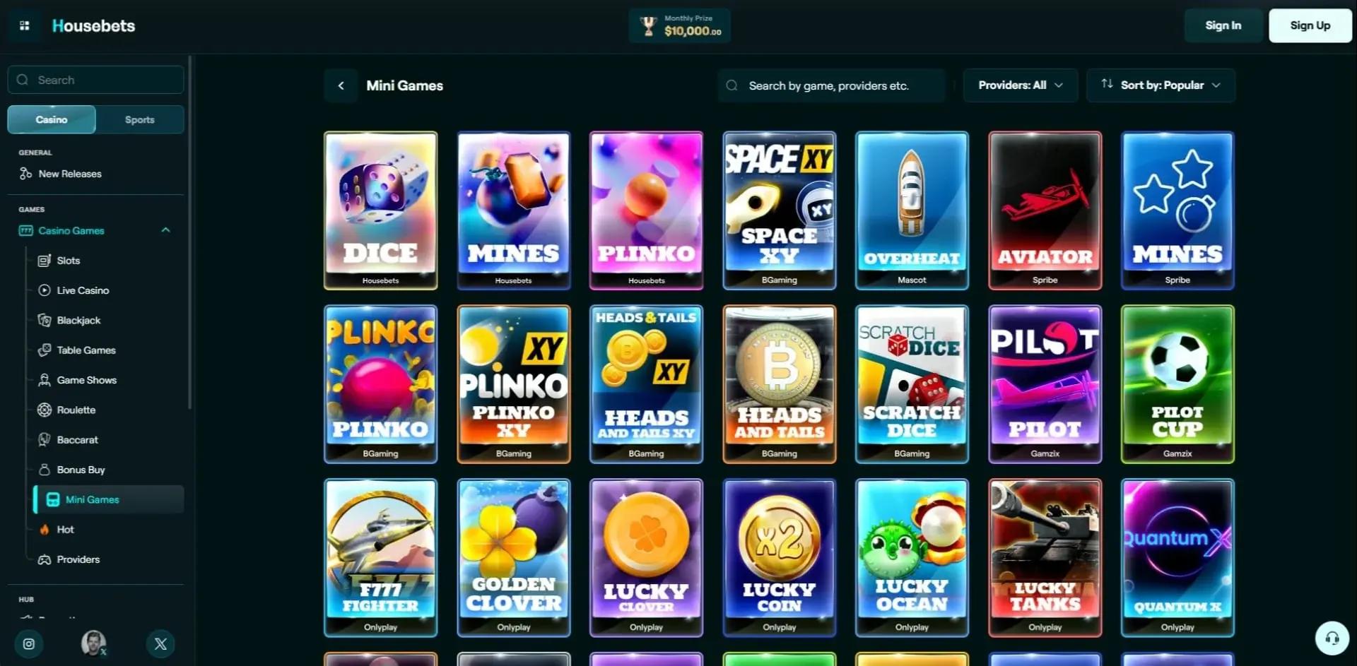 Browse Housebets Games: From Slot Reels to Live Dealer Tables image 3